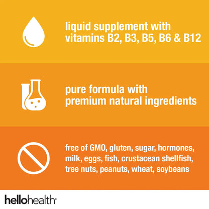 Happy Energy Vitamin B12 Plus – B12 Complex with B2, B3, B5 &amp; B6 for Energy, Focus &amp; Mood Support by hellohealth