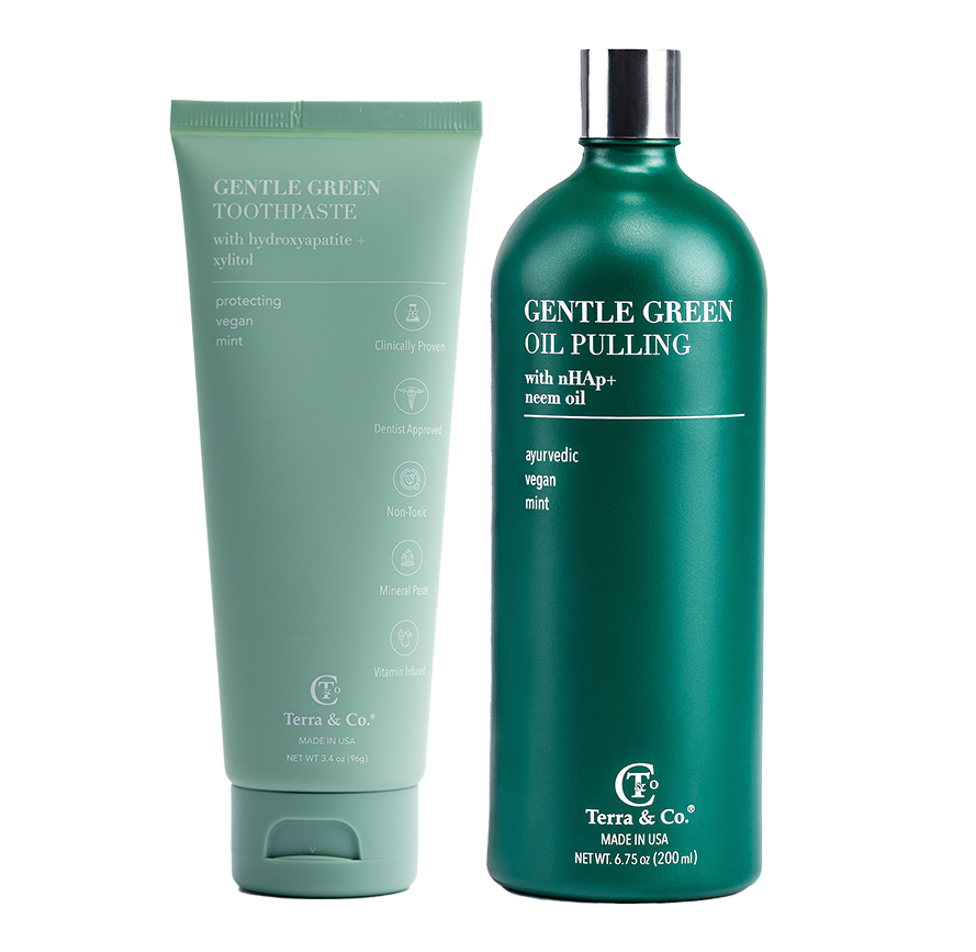 Gentle Green™ Sensitive Toothpaste with Hydroxyapatite &amp; B12 (Fluoride-Free, Natural Enamel Support &amp; Sensitive Teeth Relief) by Terra &amp; Co.