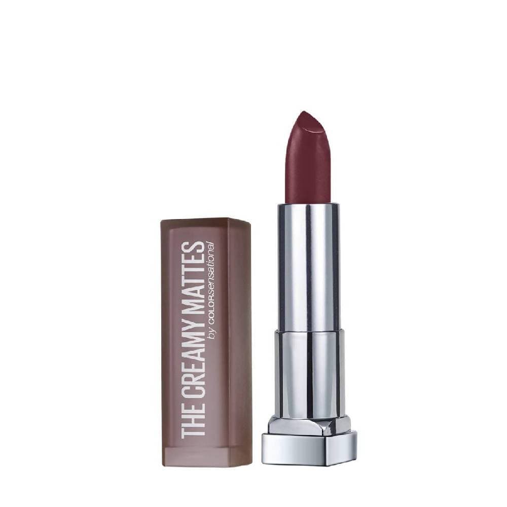 Maybelline New York Color Sensational Creamy Matte Lipstick / 696 Burgundy Blush by Dista