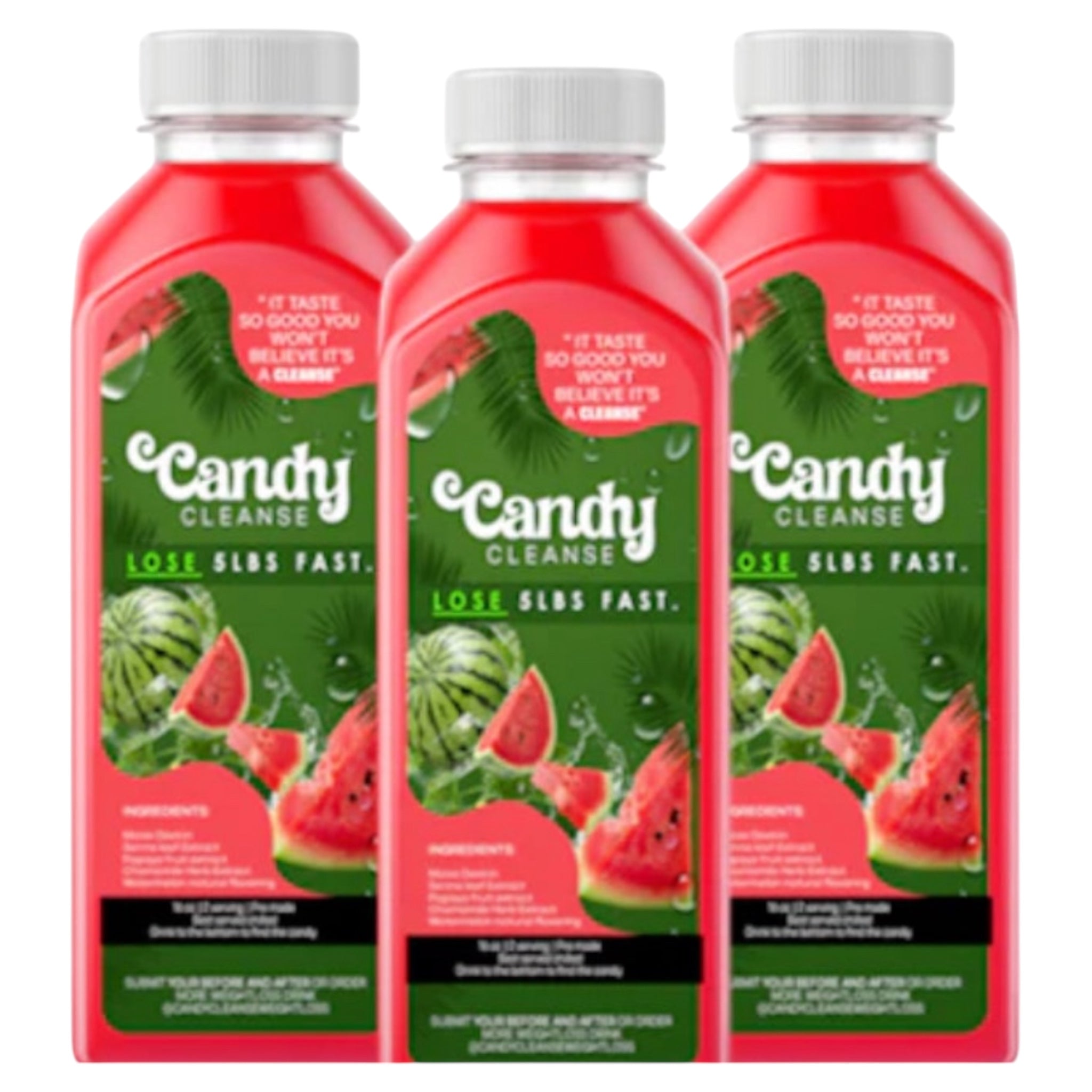 Candy Cleanse  Watermelon 6-Day Detox Drink | All-Natural Pre-Made Cleanse for Weight Loss &amp; Digestion