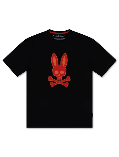 Psycho Bunny Wellington Graphic Tee - Black by Denim Exchange