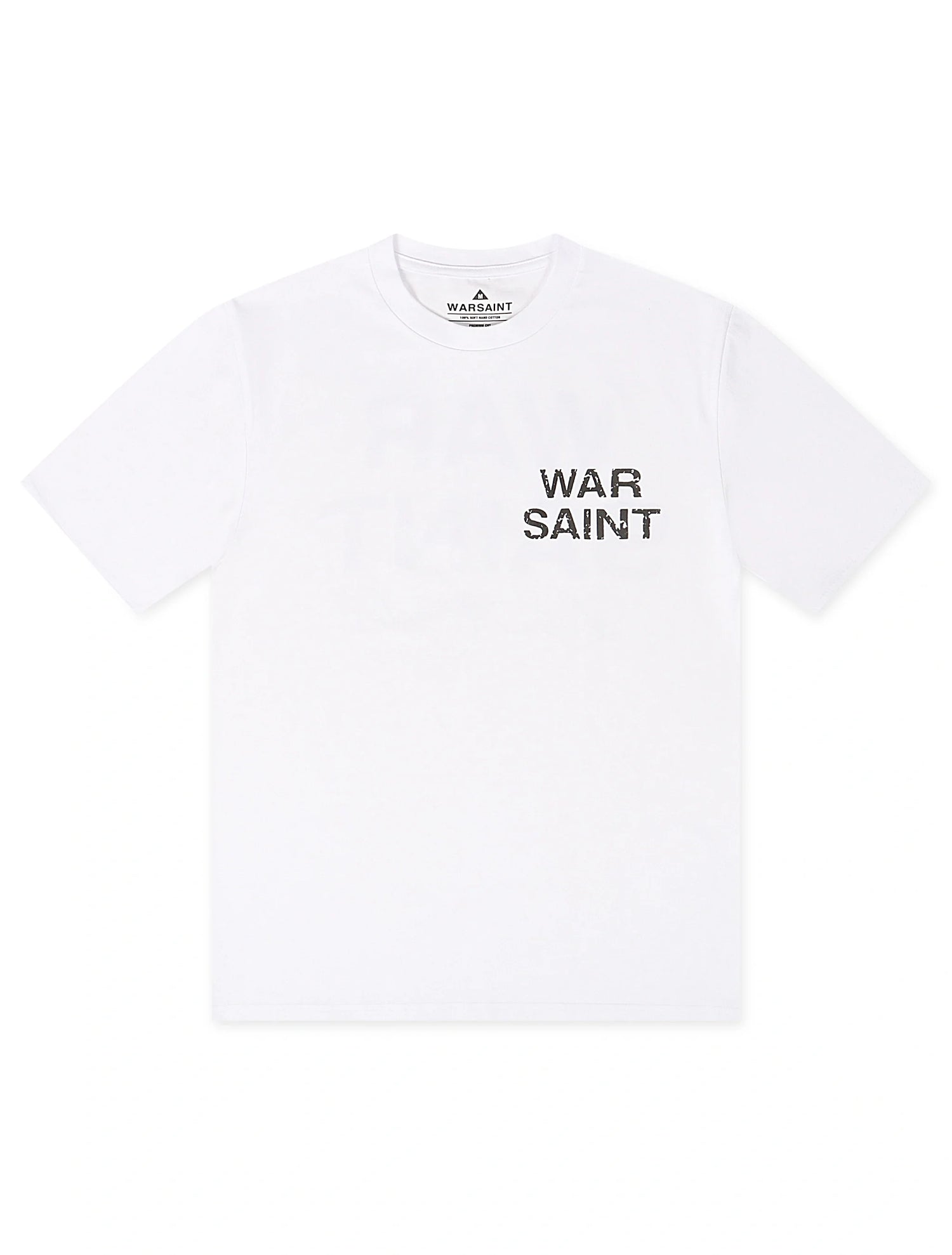 Warsaint LA Script Tee - White/Black by Denim Exchange