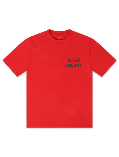 Warsaint LA Script Tee - Red/Black by Denim Exchange