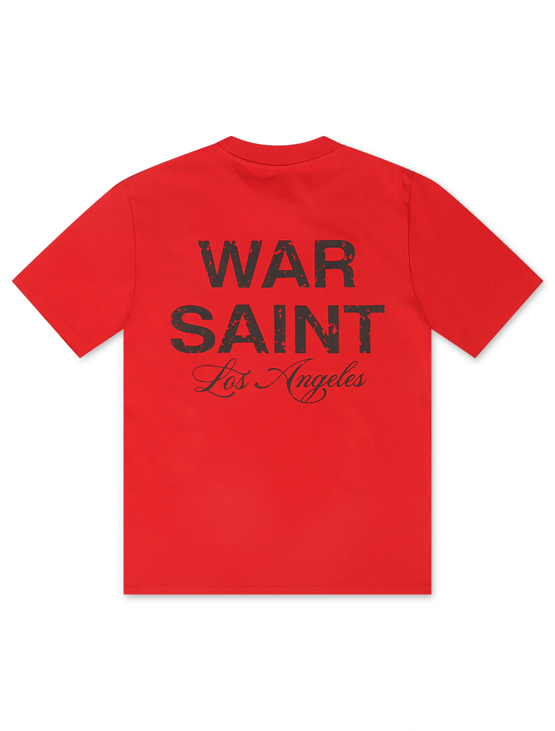 Warsaint LA Script Tee - Red/Black by Denim Exchange