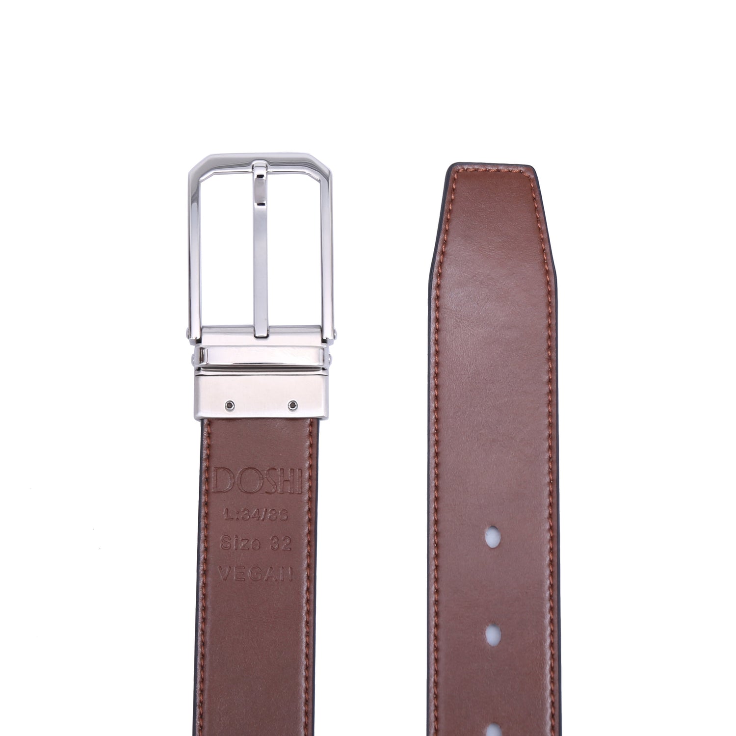 Professional Reversible 1 - Polished SS Vegan Belt by Doshi FCSA