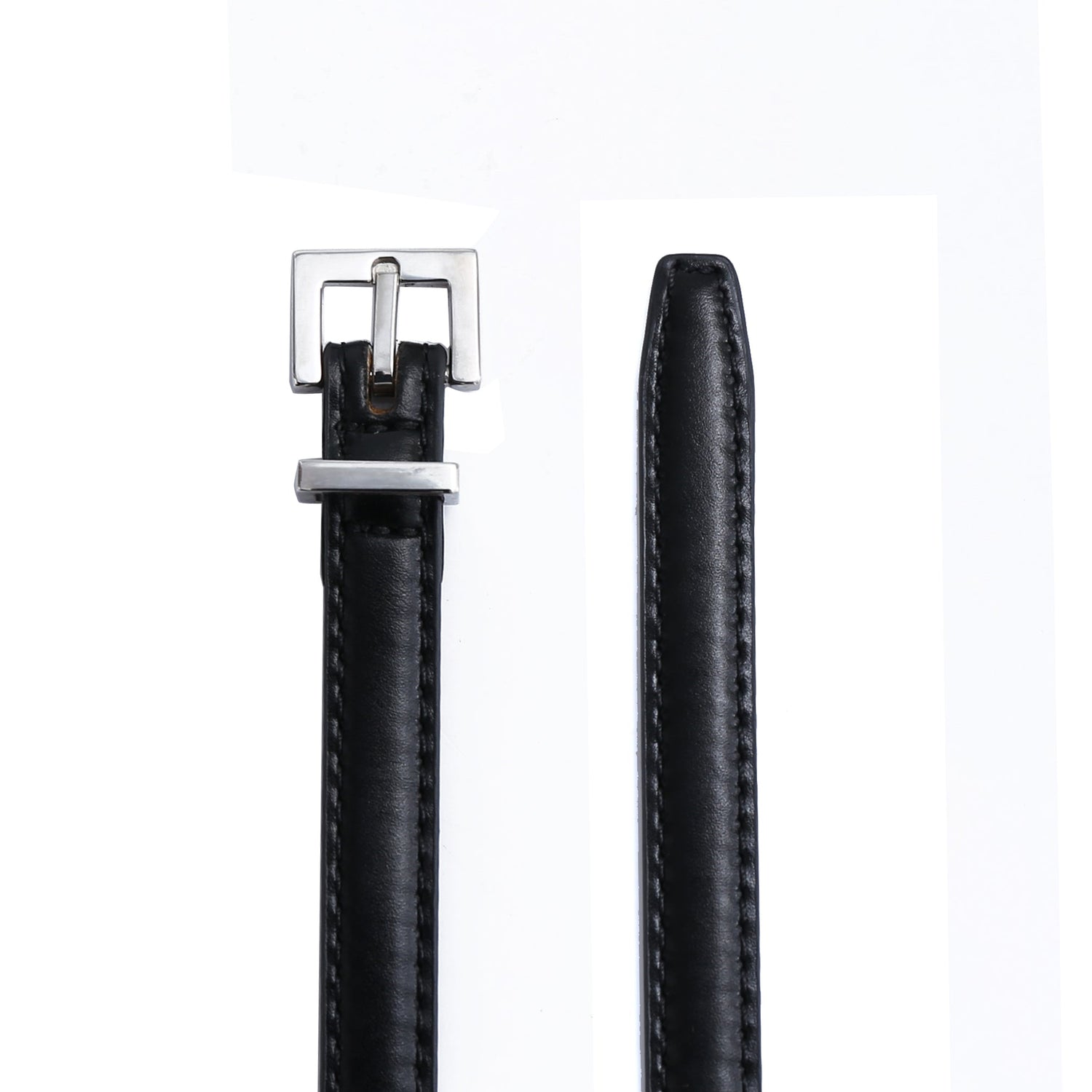 Skinny Belt - Silver Buckle by Doshi FCSA