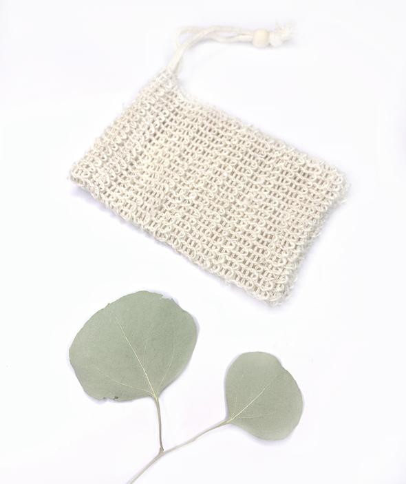 Natural Sisal Soap Saver and Exfoliating Pouch by Butter Me Up Organics