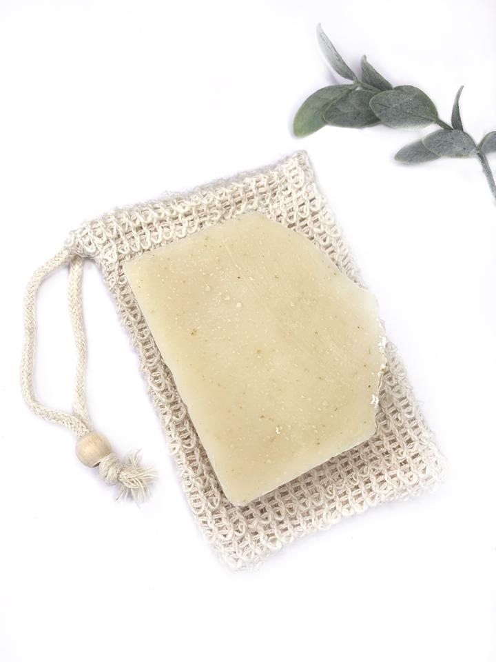 Natural Sisal Soap Saver and Exfoliating Pouch by Butter Me Up Organics