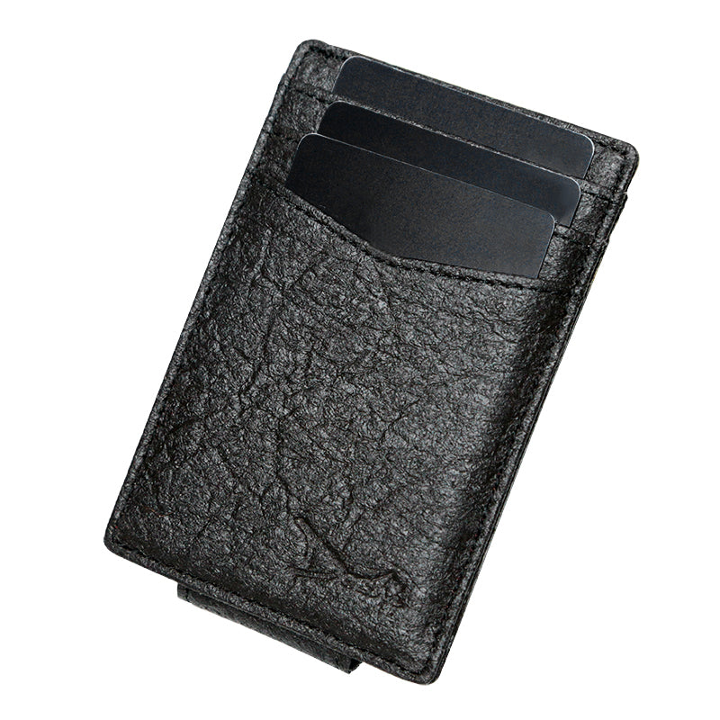 Doshi Pinatex Sustainable Vegan Card Holder with Money Clip by Doshi FCSA
