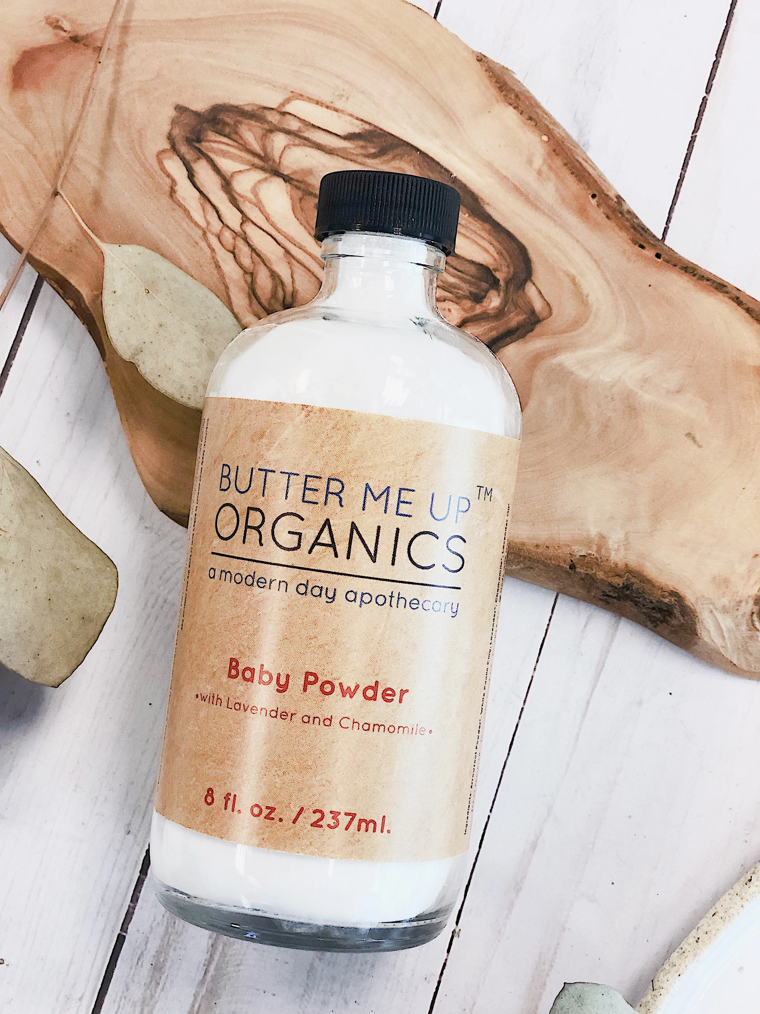 Organic Baby Powder / Talc Free / Cloth Diaper Safe / Refill by Butter Me Up Organics