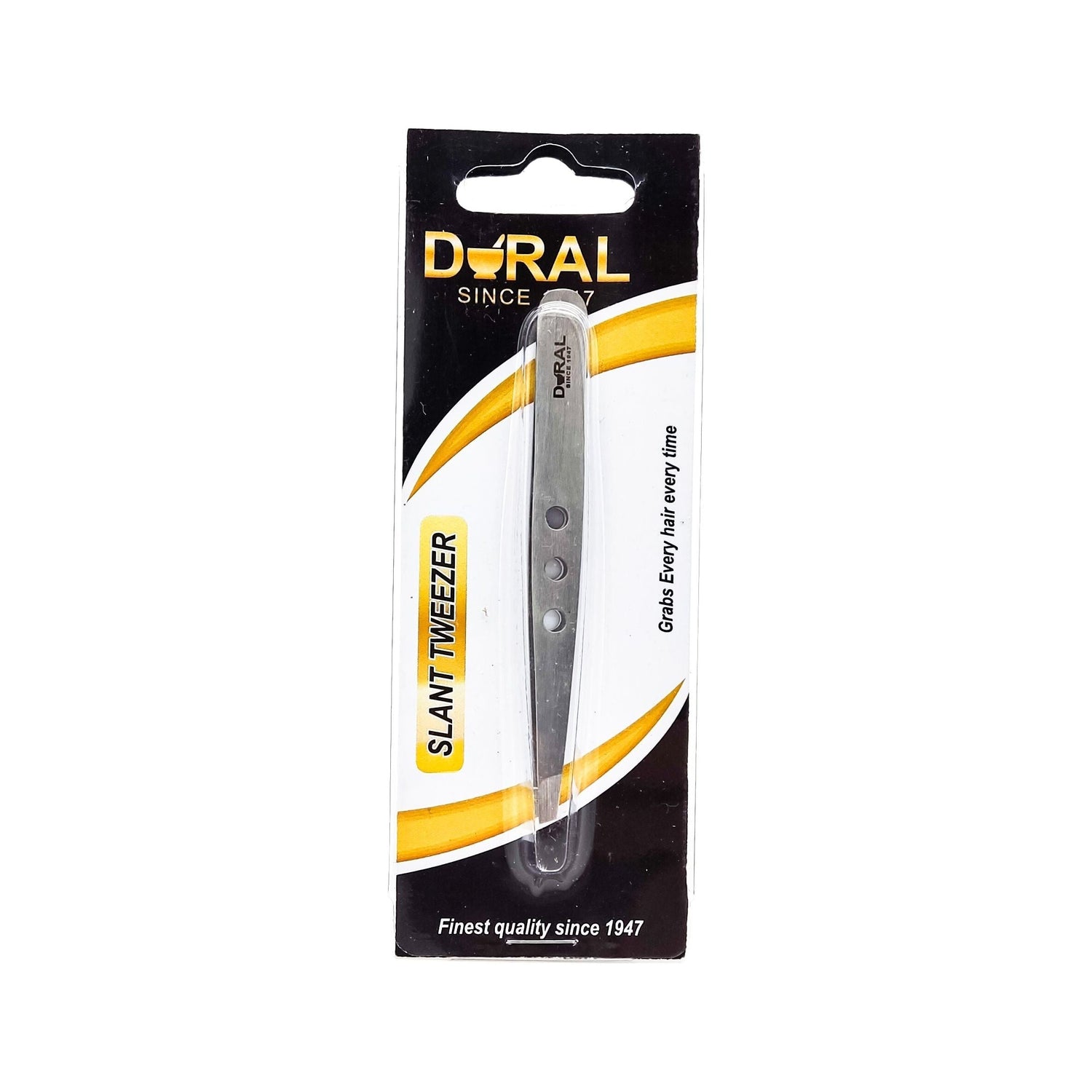 Dural Slant Tweezer Classic Triple Dots Silver by Pasteur Pharmacy