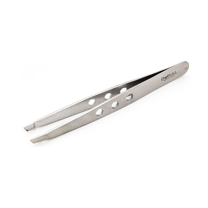 Dural Slant Tweezer Classic Triple Dots Silver by Pasteur Pharmacy
