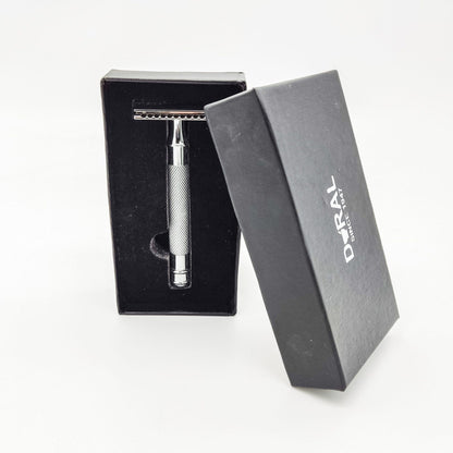 Dural Eyan Chrome Double Edge Safety Razor + Pouch by Pasteur Pharmacy