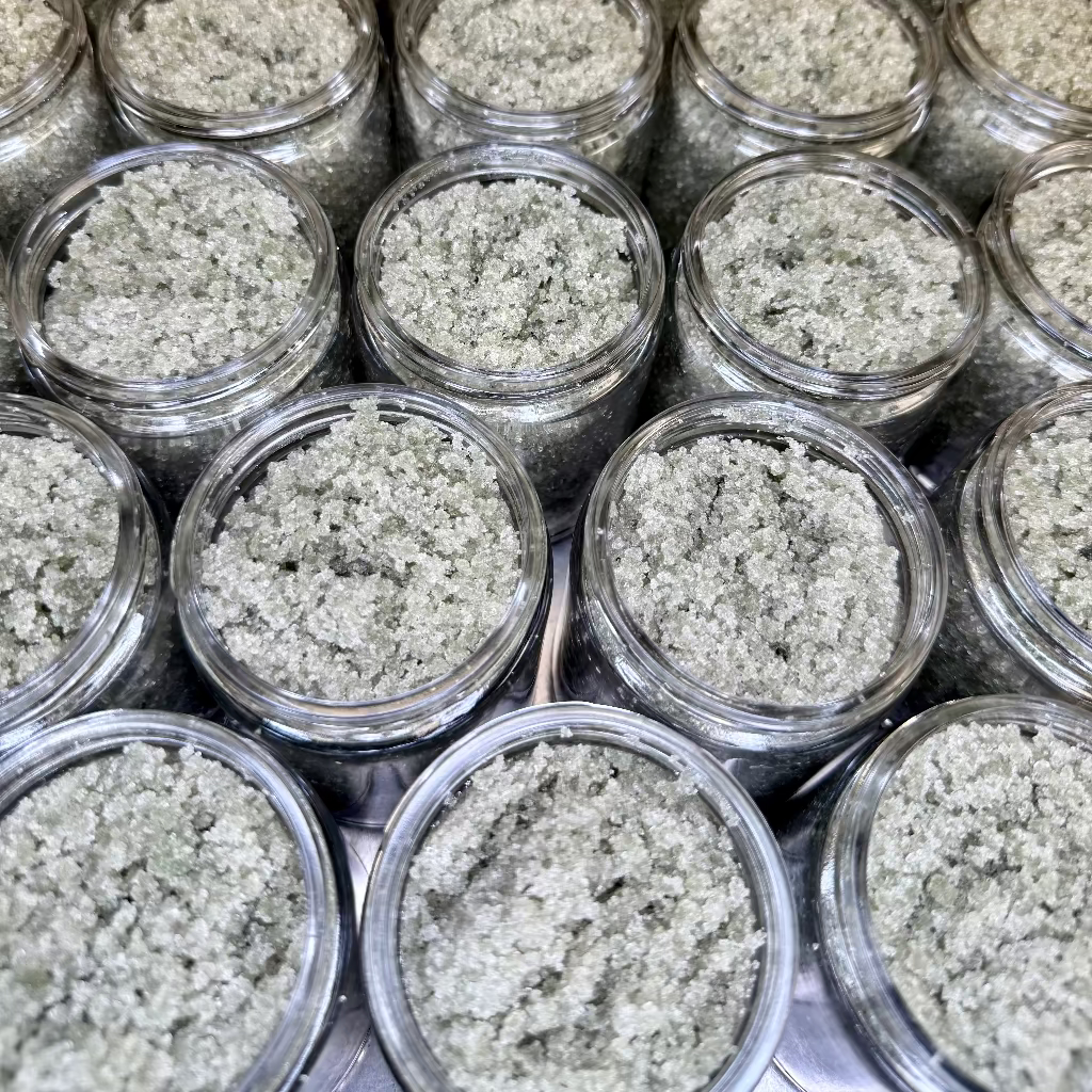Lemongrass Spirulina Sugar Scrub | Medium by MION Artisan Soap Co.