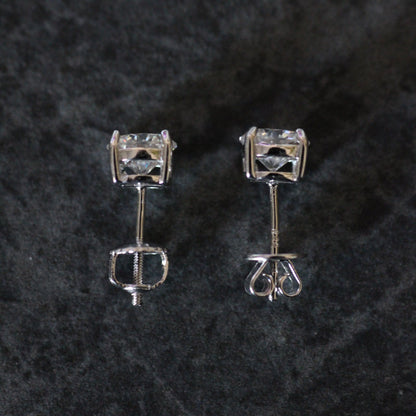 Moissanite Round Cut Stud Earrings by Jayco Jewelry