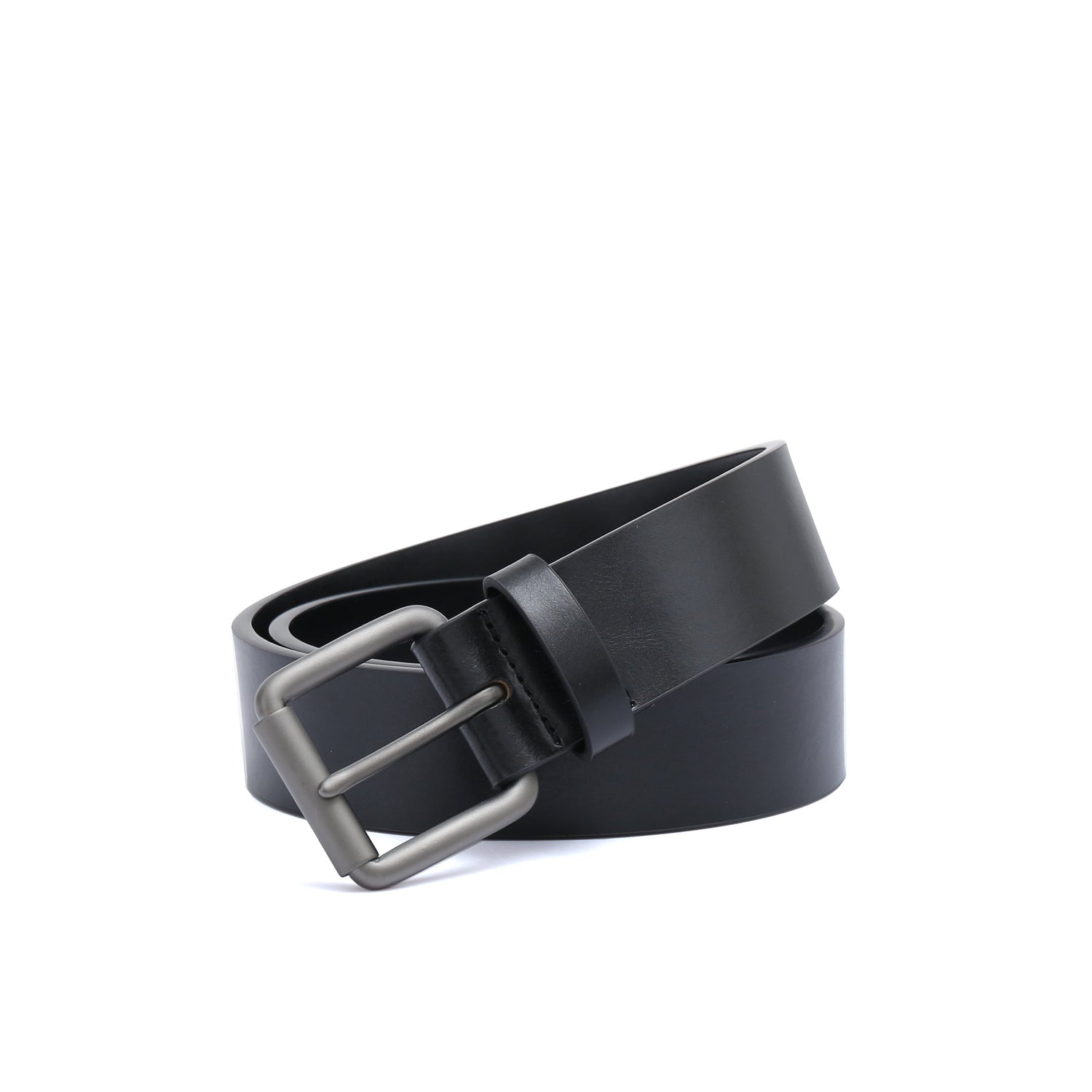 Casual belt w/ Roller buckle in Gunmetal (30-36) by Doshi FCSA