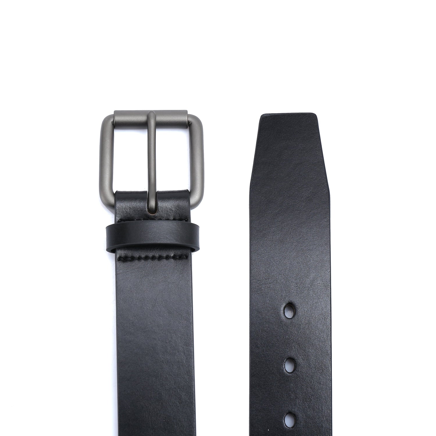 Casual belt w/ Roller buckle in Gunmetal (30-36) by Doshi FCSA
