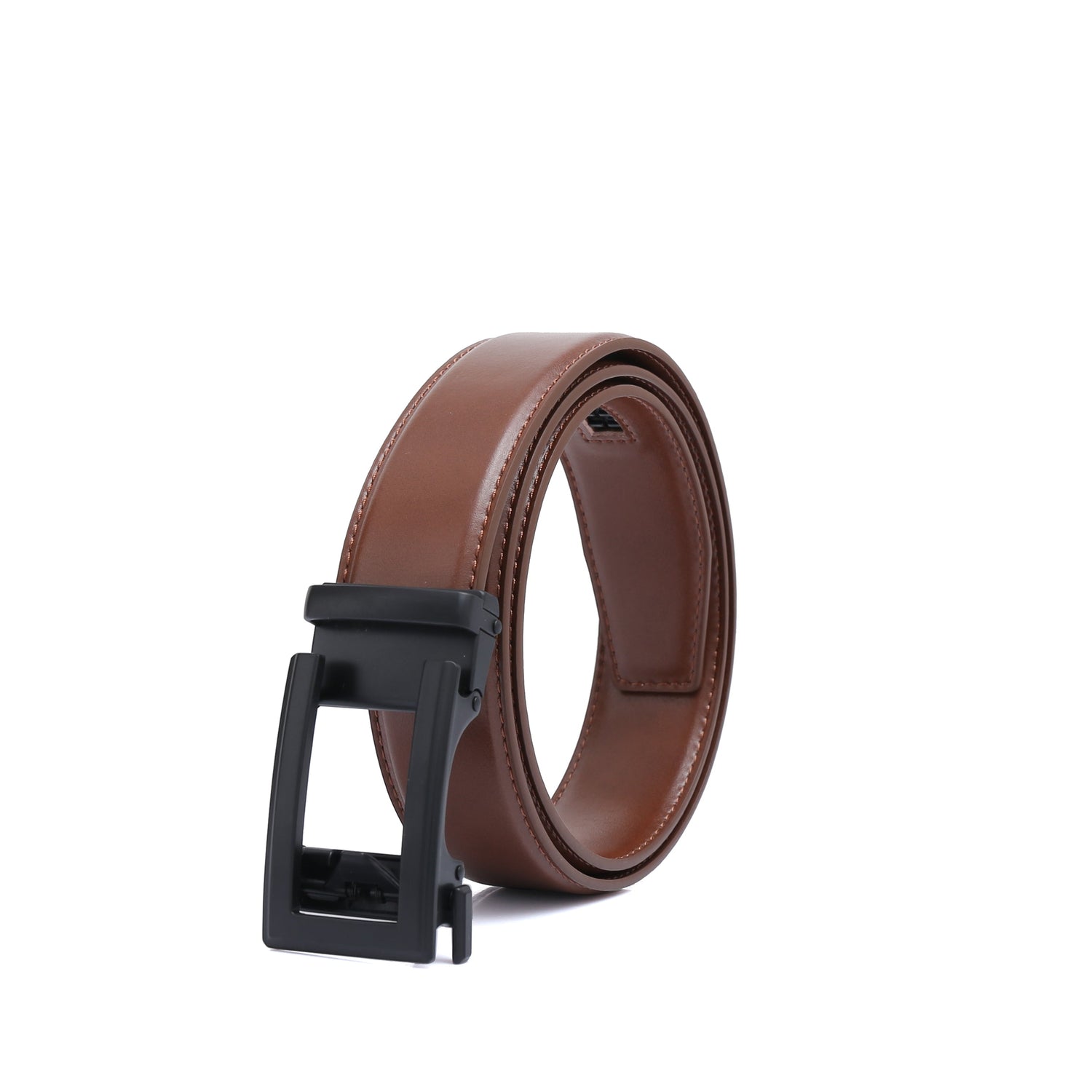 Auto 1 Vegan Belt - Matte Black Buckle (Brown All Sizes, Black only up to size 34) by Doshi FCSA