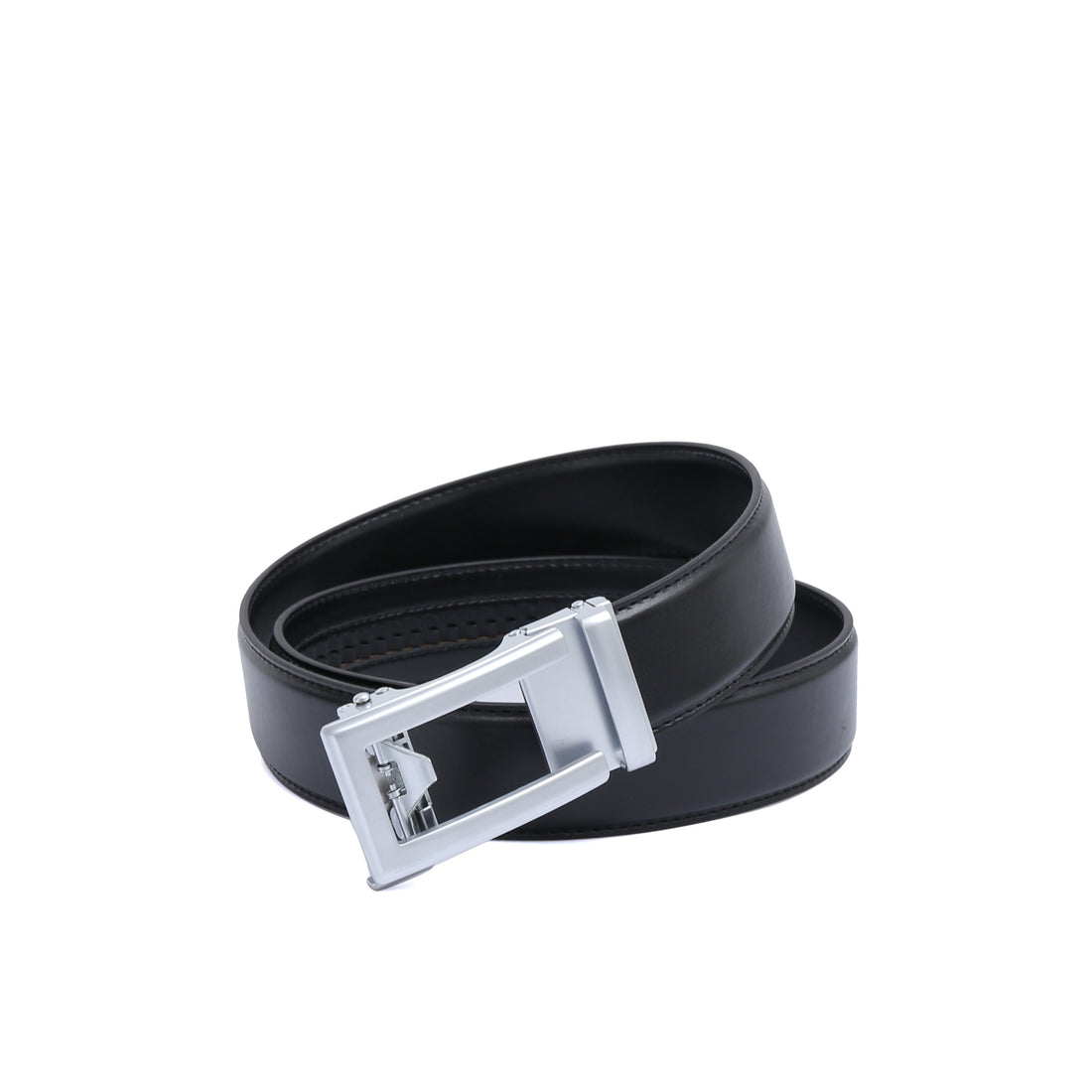 Auto 1 Vegan Belt - Silver Buckle (Brown - all sizes, Black only up to size 34) by Doshi FCSA