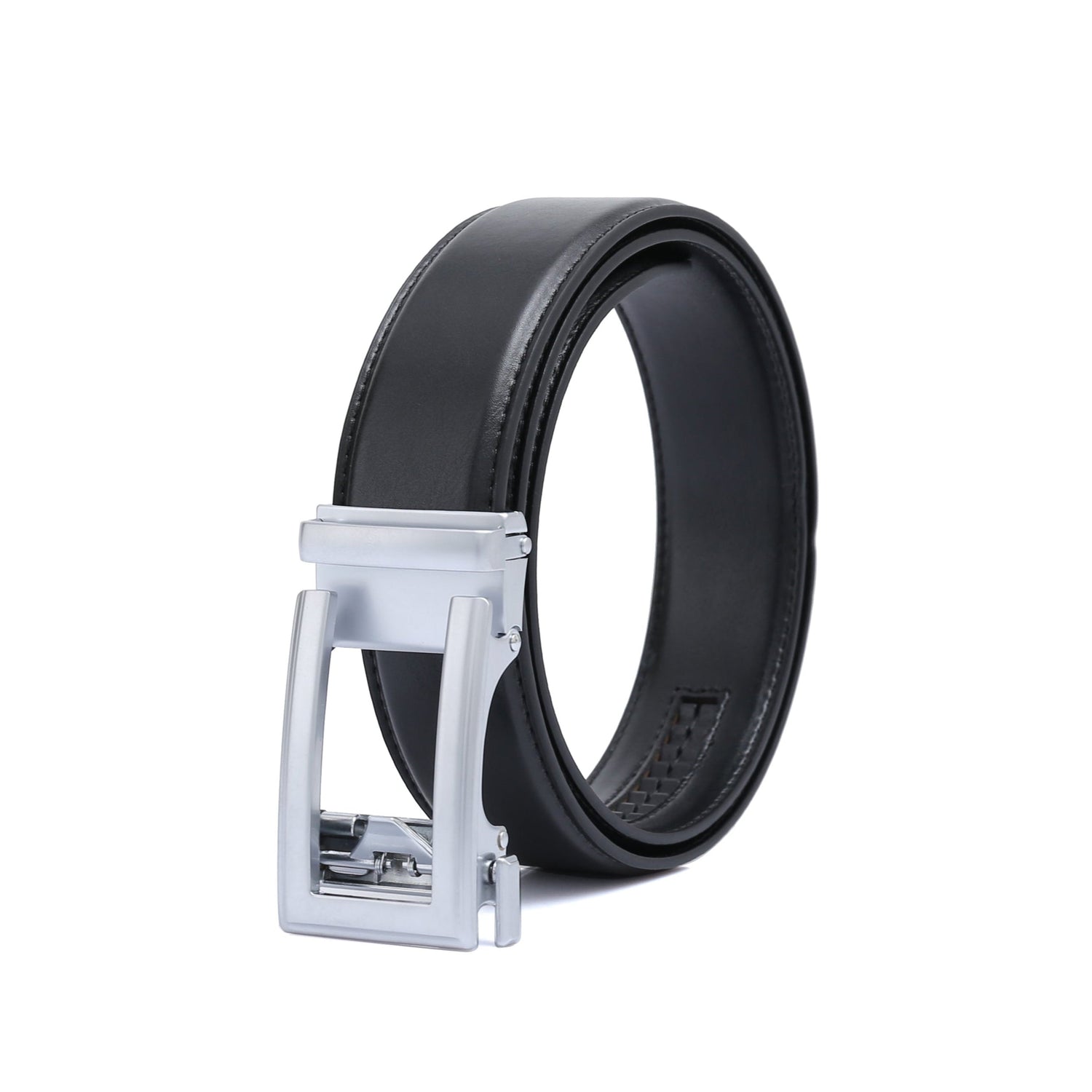 Auto 1 Vegan Belt - Silver Buckle (Brown - all sizes, Black only up to size 34) by Doshi FCSA