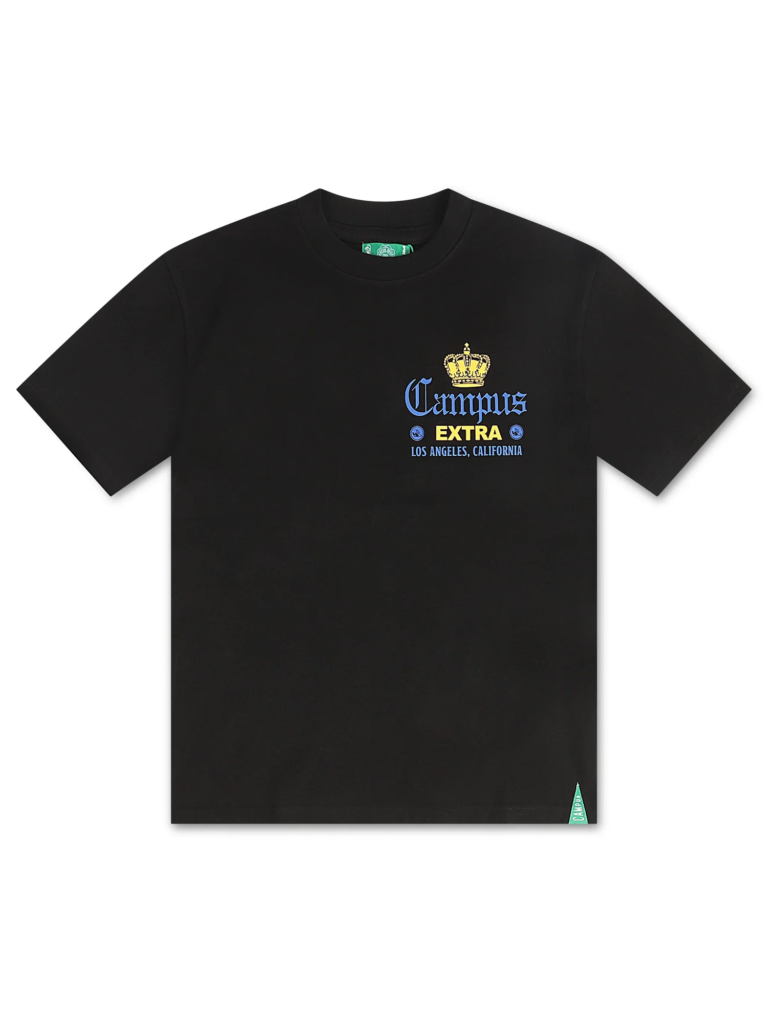 Campus La Via Cropped Tee - Black by Denim Exchange