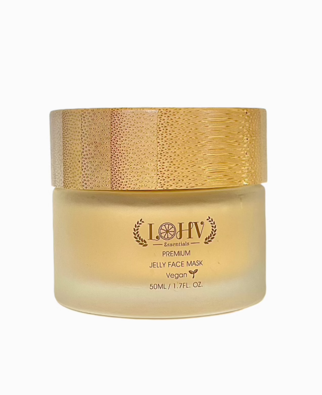 PREMIUM 100% VEGAN Rejuvenating JELLY FACE MASK With Retinol + Turmeric + Aloe Vera + Lactic acid + Rosemary Leaf by LOHV ESSENTIALS