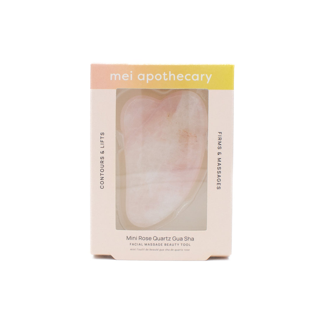 Mei Apothecary Mini Rose Quartz Gua Sha Tool - New by This is Beauty US