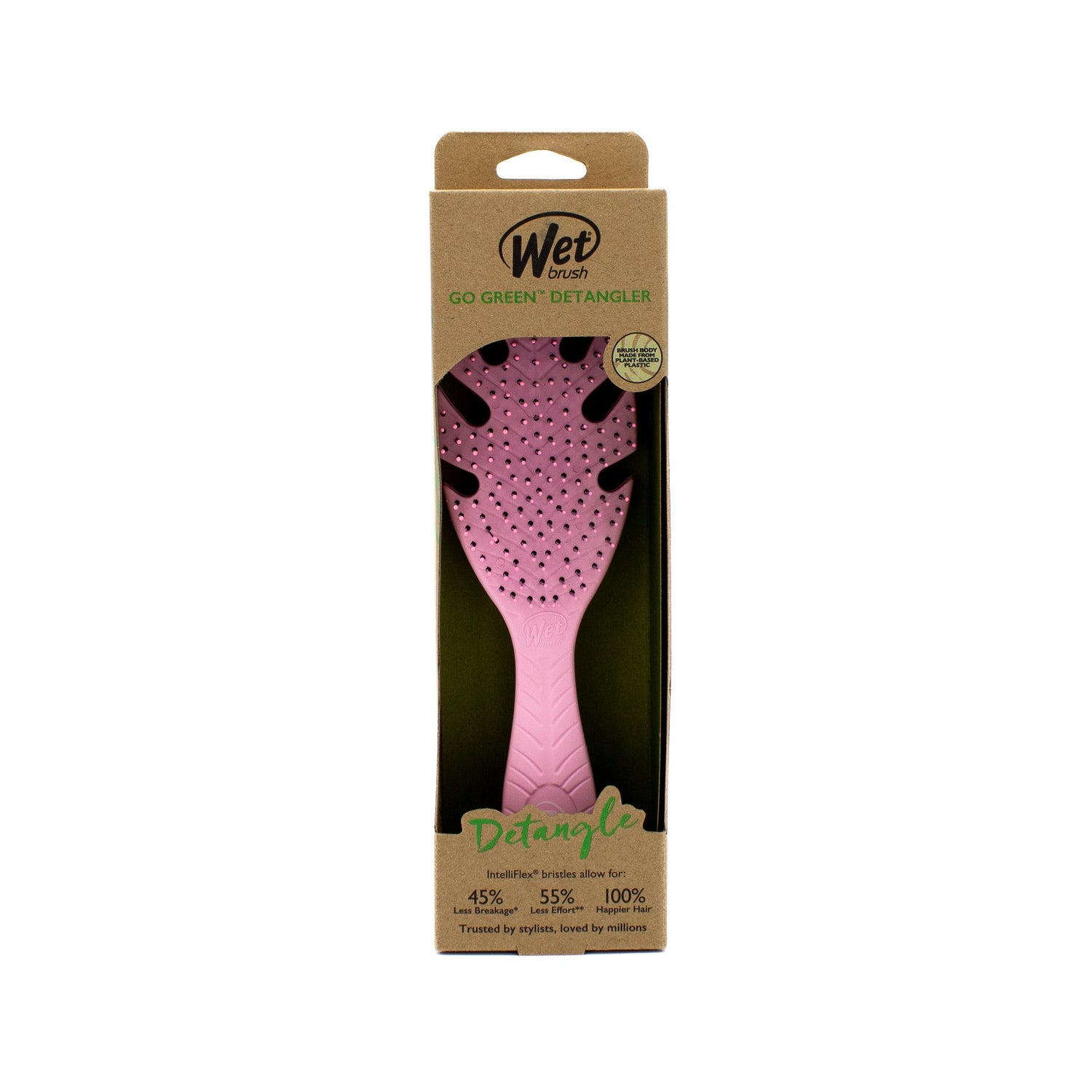Wet Brush Go Green Detangling Brush PINK - New by This is Beauty US