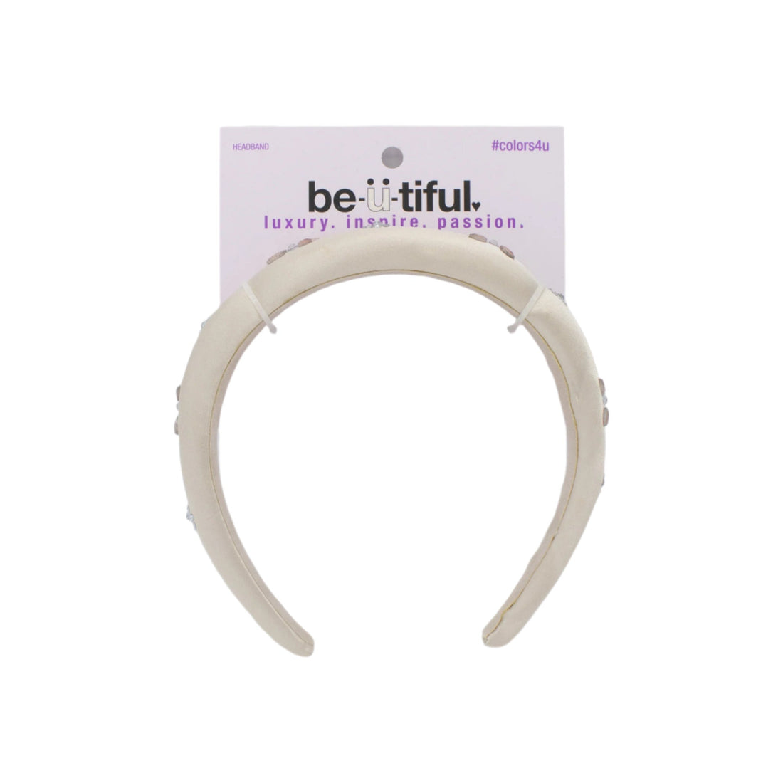 Scunci Gold Headband with Pink &amp; Silver Jewels - New by This is Beauty US