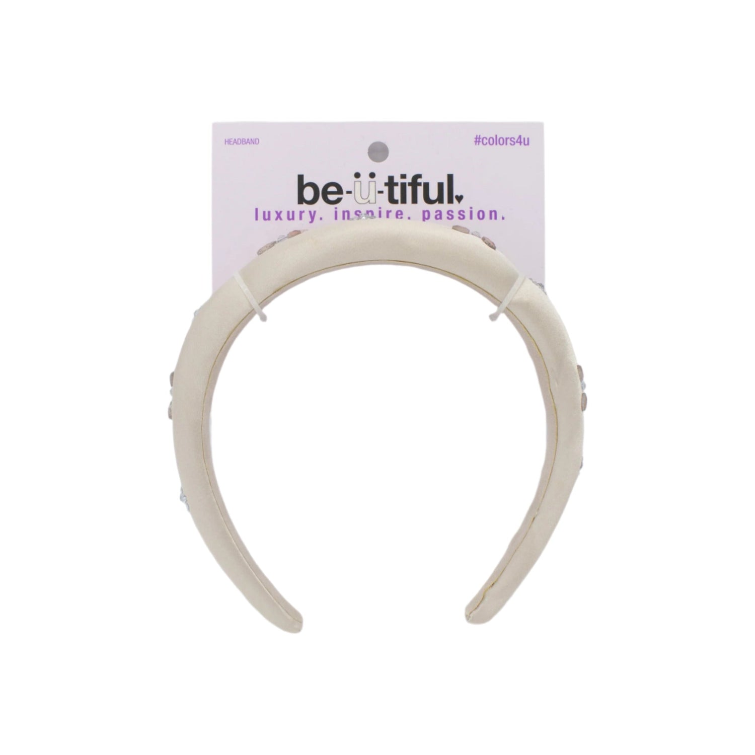 Scunci Gold Headband with Pink &amp; Silver Jewels - New by This is Beauty US