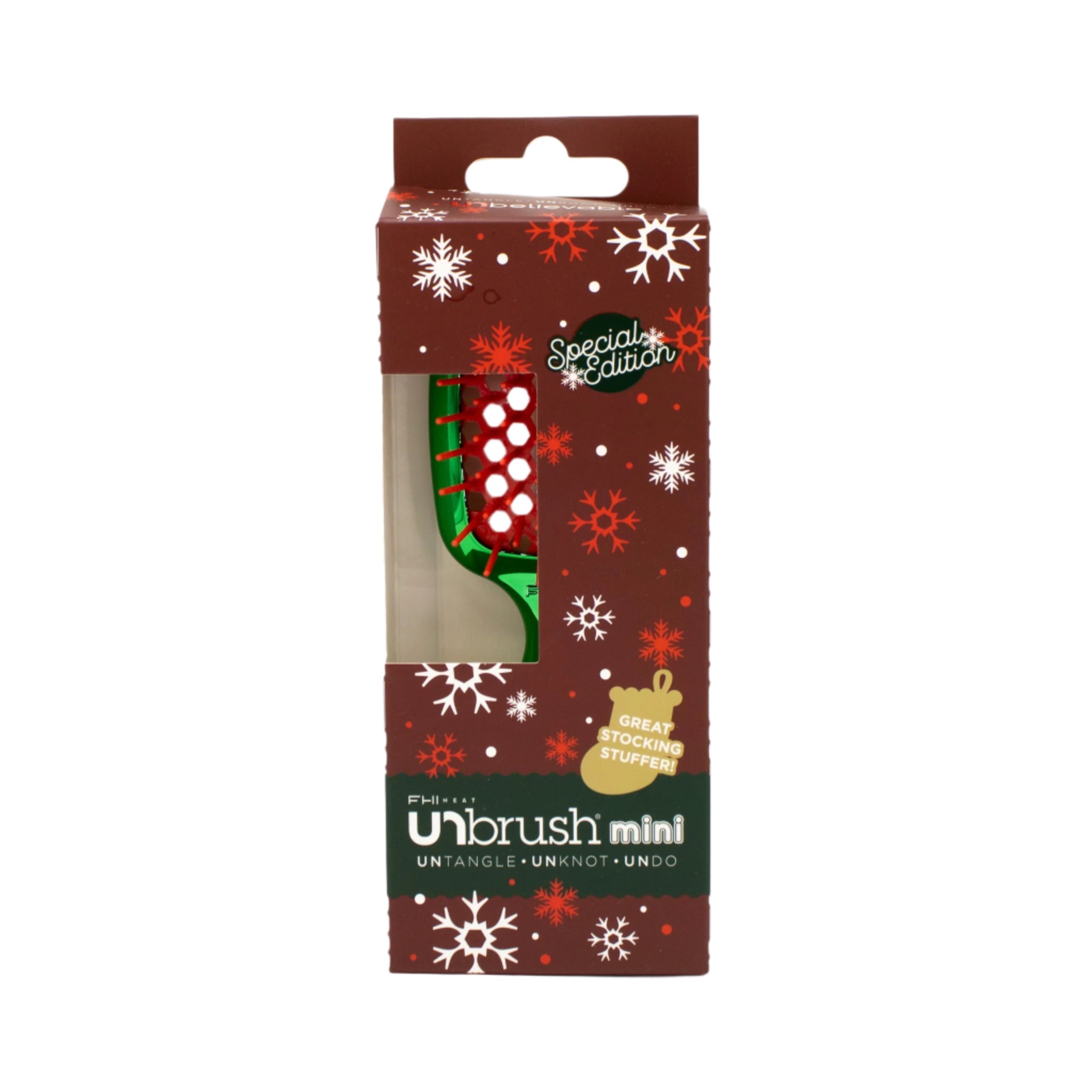 Unbrush Mini Holiday Hair Brush HOLLY - New by This is Beauty US