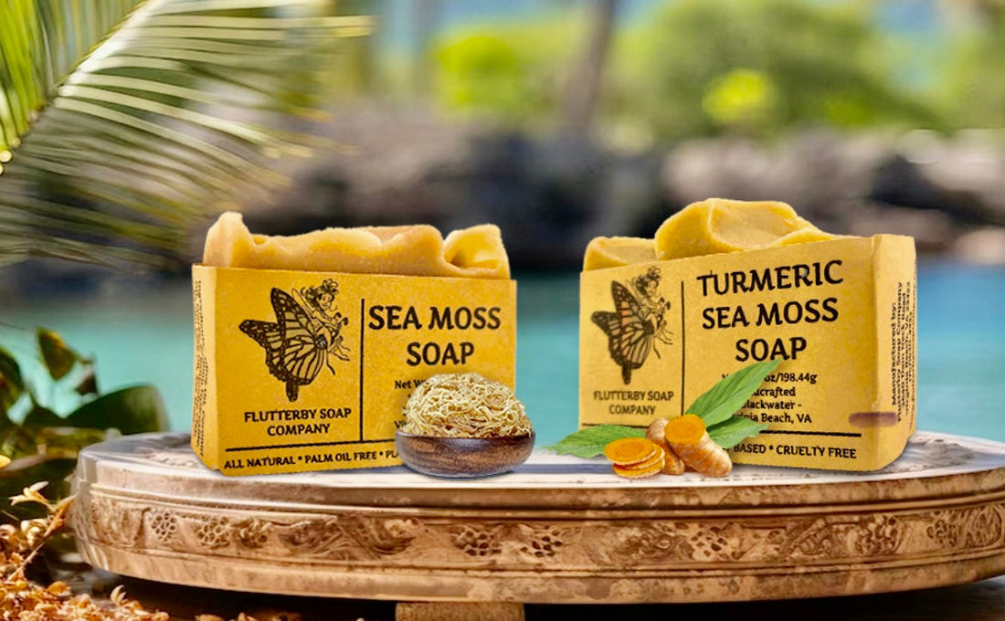 Organic Sea Moss Soap – Handcrafted Pure and Natural Bar Soap for Face &amp; Body by Seamoss Global