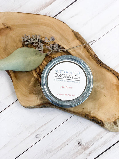 Foot Salve/ Dry Cracked Feet / Heel Salve / Foot Butter by Butter Me Up Organics