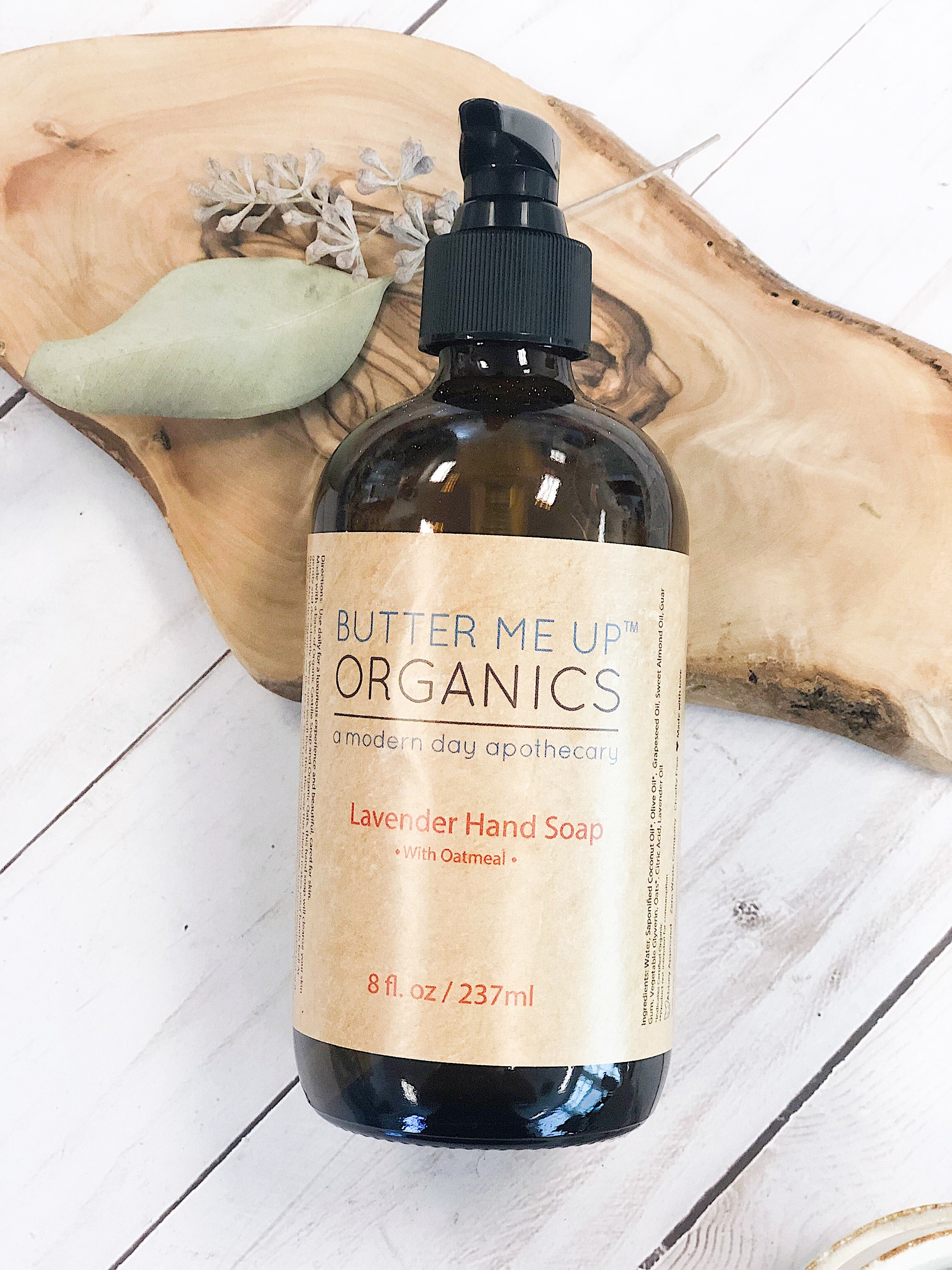 Organic Oatmeal Hand Soap by Butter Me Up Organics