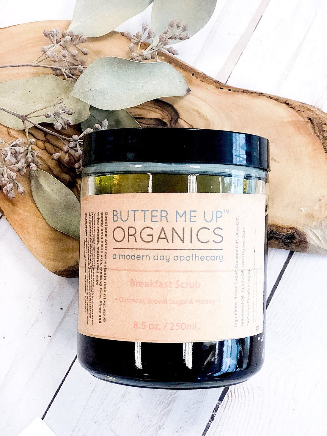 Organic Breakfast Scrub Body Polish Spa Quality by Butter Me Up Organics