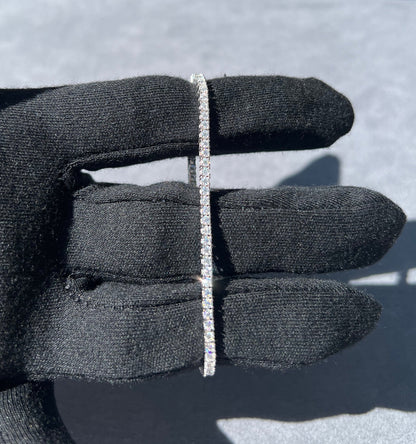2mm Moissanite Tennis Bracelet in Solid 925 Silver by Jayco Jewelry