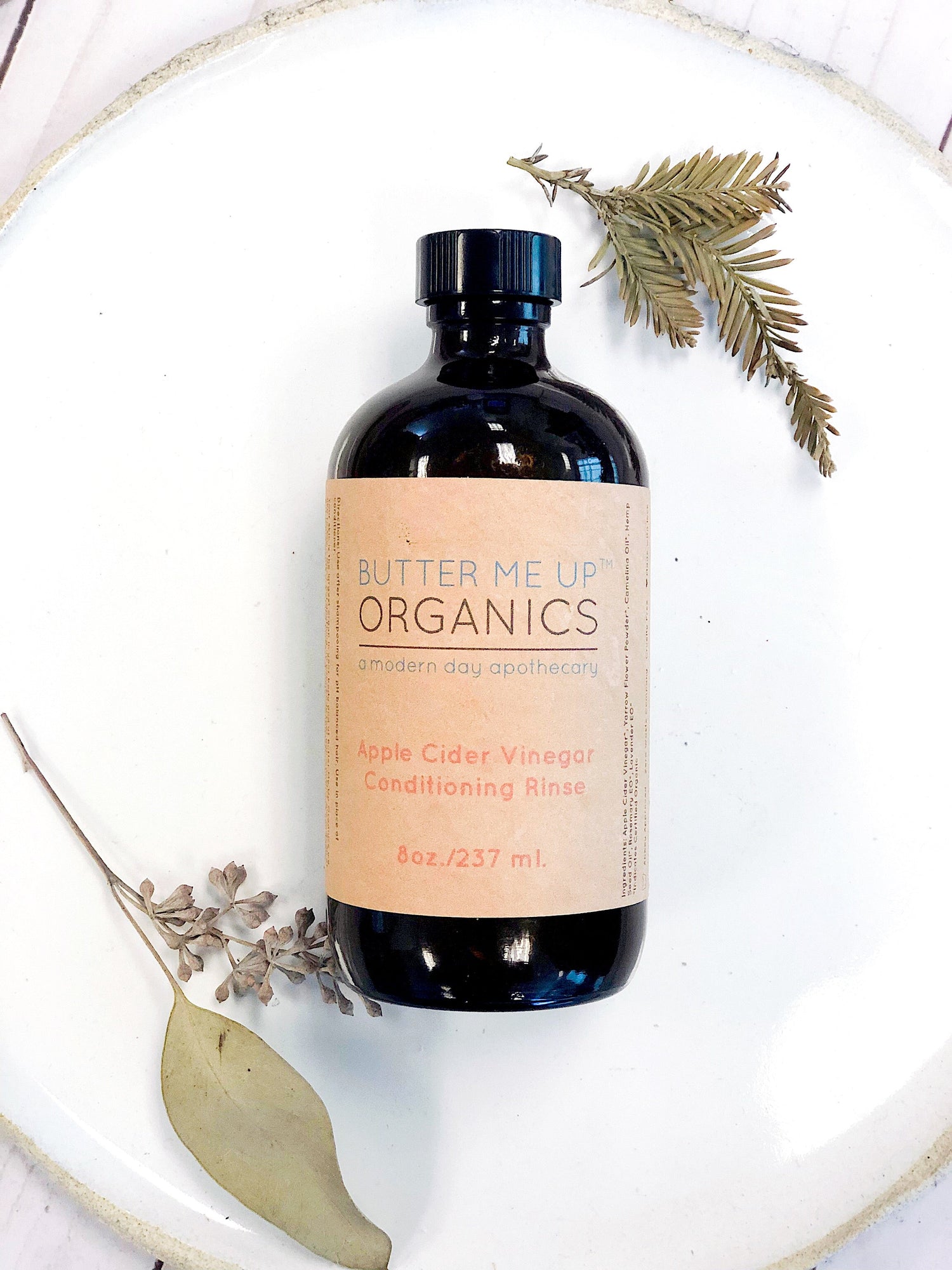 Apple Cider Vinegar Conditioning Rinse / HAIR RINSE / Organic Conditioner / Herbal Hair Rinse / No Poo / Vinegar Rinse by Butter Me Up Organics