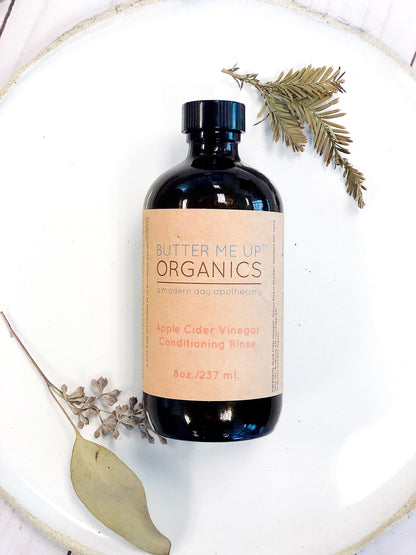Apple Cider Vinegar Conditioning Rinse / HAIR RINSE / Organic Conditioner / Herbal Hair Rinse / No Poo / Vinegar Rinse by Butter Me Up Organics