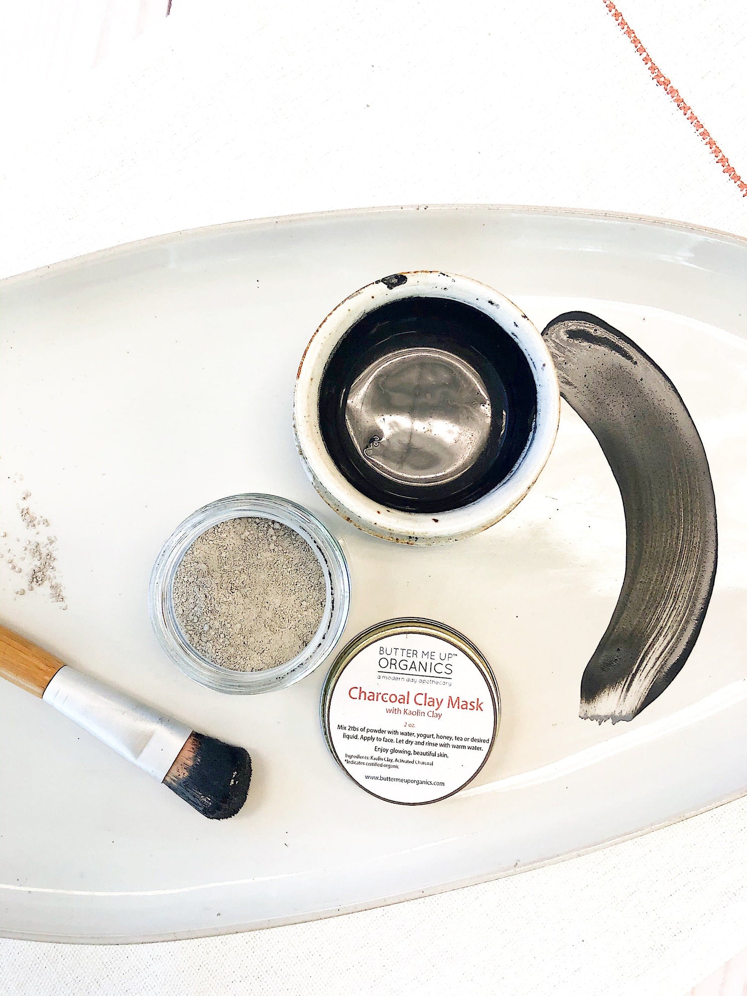 Organic Charcoal Mask / Activated Charcoal Mask by Butter Me Up Organics