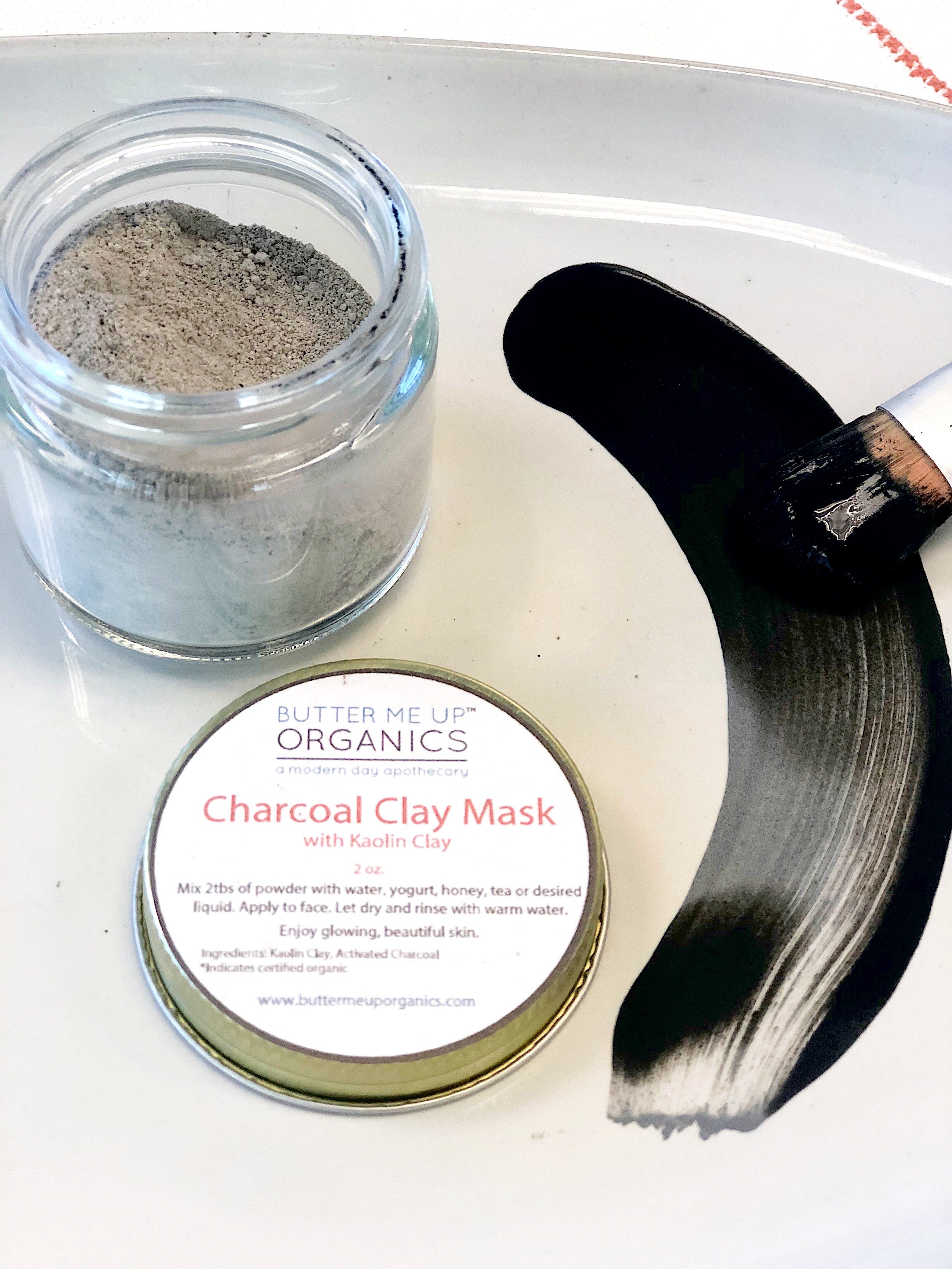 Organic Charcoal Mask / Activated Charcoal Mask by Butter Me Up Organics