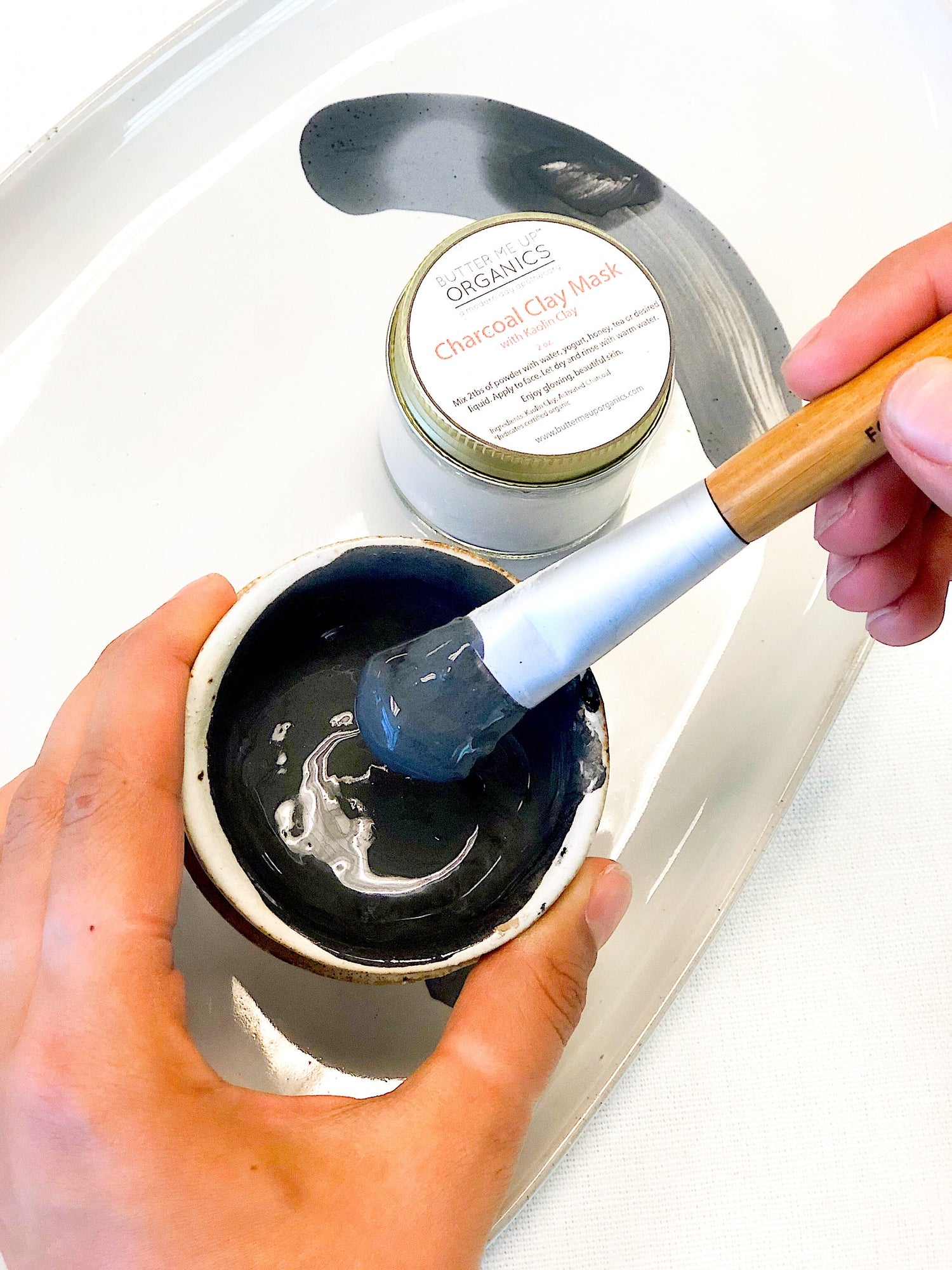 Organic Charcoal Mask / Activated Charcoal Mask by Butter Me Up Organics