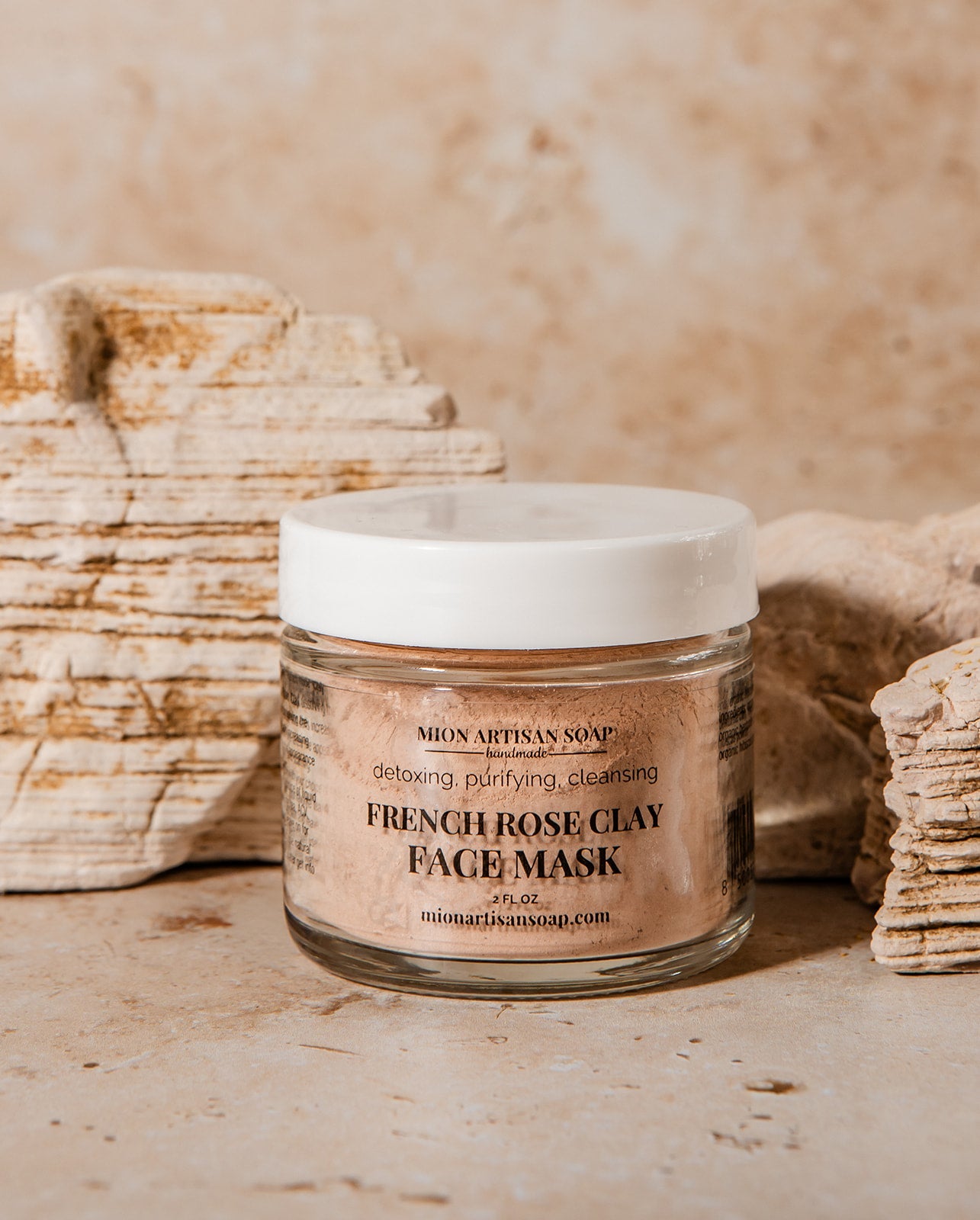 French Rose Clay Face Mask | Tone, Clear, and Detox by MION Artisan Soap Co.