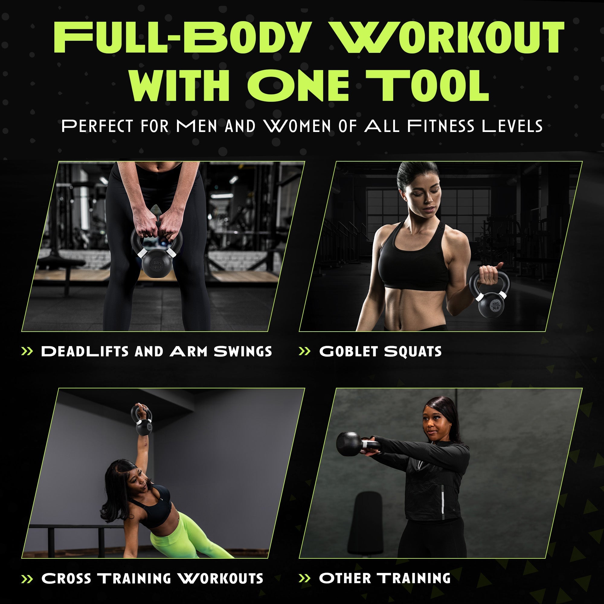 Single Cast Iron Kettlebell by Rage Fitness