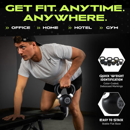 Single Cast Iron Kettlebell by Rage Fitness