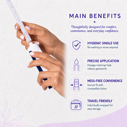 Disposable Vaginal Cream Applicators for Premarin, Estace &amp; many others (15 Pack) by Seroflora