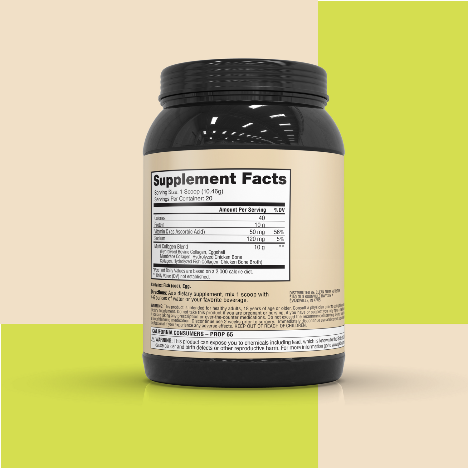 Iron Feather Collagen by CleanForm Nutrition