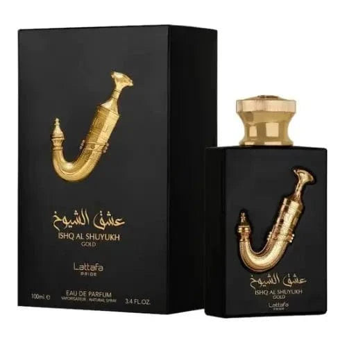 Ishq Al Shuyukh Gold By Lattafa 3.4 oz Unisex EDP Spray by perfumesandrea