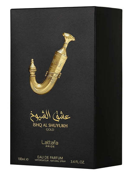 Ishq Al Shuyukh Gold By Lattafa 3.4 oz Unisex EDP Spray by perfumesandrea