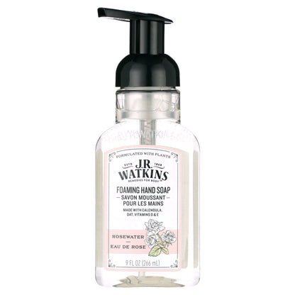 J.R. Watkins Rosewater Foaming Hand Soap 9 oz by Pasteur Pharmacy