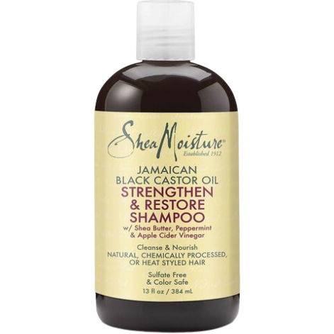 SheaMoisture Jamaican Black Castor Oil Strengthen &amp; Restore Shampoo 384ml by Pasteur Pharmacy